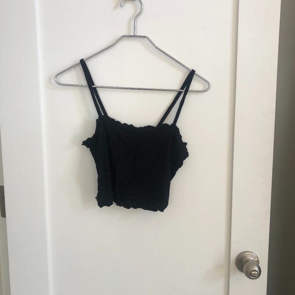 90's lettuce hem crop top